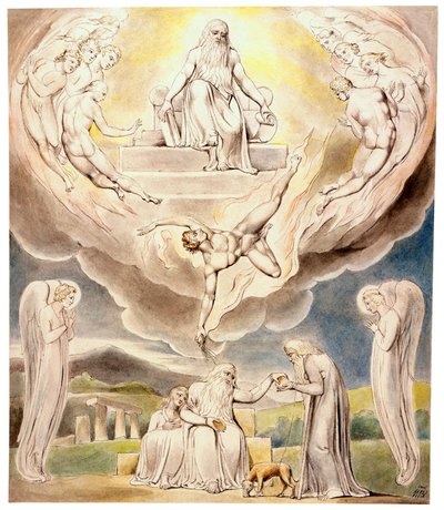 Satan quittant la présence du Seigneur - William Blake